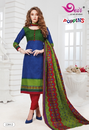 Devi poppins vol 22 Cotton Churidar Dress Material