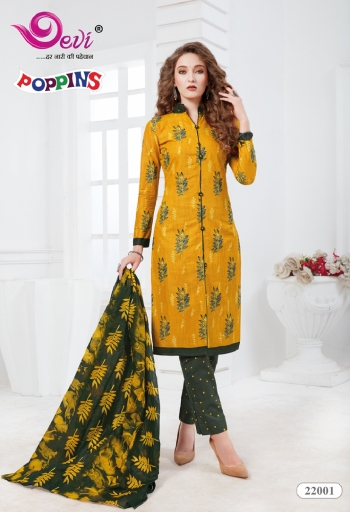 Devi poppins vol 22 Cotton Churidar Dress Material