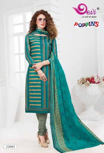 Devi poppins vol 22 Cotton Churidar Dress Material