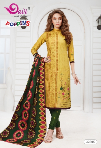 Devi poppins vol 22 Cotton Churidar Dress Material