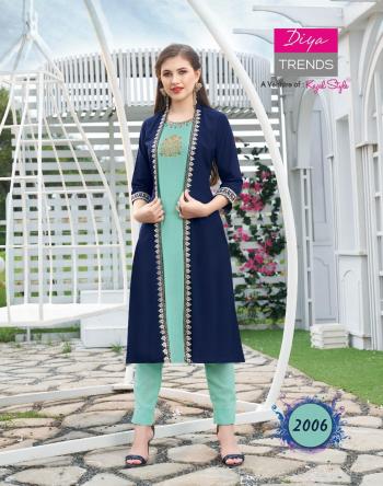 Diya trends Fashion Angel vol 2 kurtis with palazzo catalog