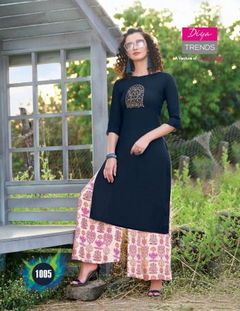 Diya Trends Glitter vol 1 Kurtis with pant catalog wholesaler