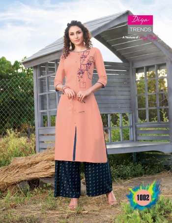 Diya Trends Glitter vol 1 Kurtis with pant catalog wholesaler