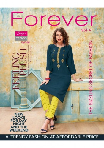 Diya Trendz Forever vol 4 kurtis with pant Wholesaler