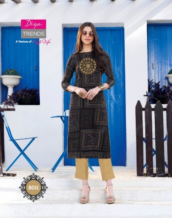 Diya trendz Garden city vol 8 Rayon casual kurtis wholesaler