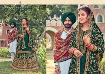 Eba Lifestyle Gulabi Rang Upada Silk Wedding Suits catalog wholesaler