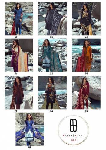 Emaan Adeel vol 3 Lawn Pakistani Dress material