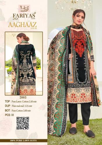 Fariyas Aaghaaz vol 2 Lawn Cotton Pakistani Suits wholesaler