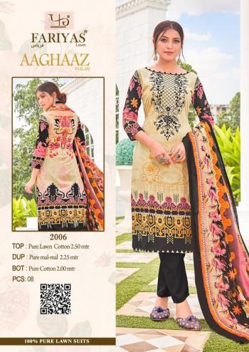 Fariyas Aaghaaz vol 2 Lawn Cotton Pakistani Suits wholesaler