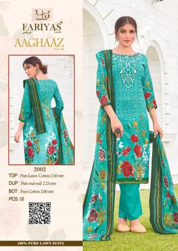 Fariyas Aaghaaz vol 2 Lawn Cotton Pakistani Suits wholesaler