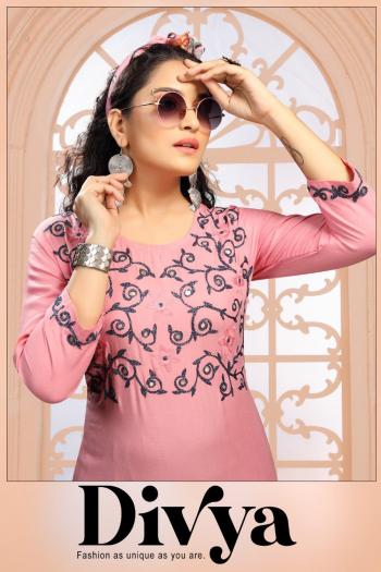 Fashion Divya kurtis with pant catalog