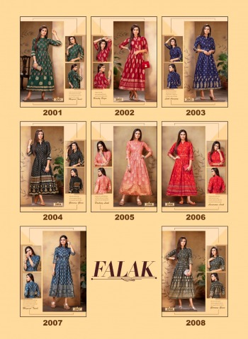 Fashion Talk Falak Rayon Anarkali kurtis wholesale