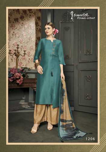 Feminista Vogue kurtis with palazzo and Dupatta