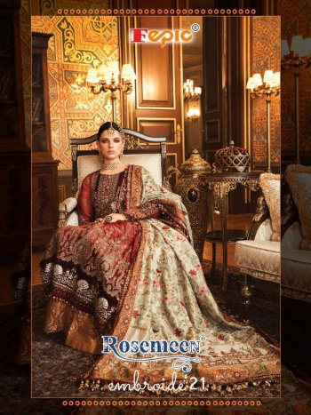 Fepic Rosemeen Embroide vol 21 Pakistani Suits wholesaler