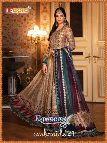 Fepic Rosemeen Embroide vol 21 Pakistani Suits wholesaler