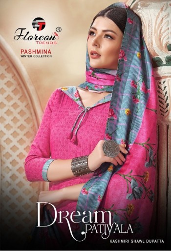 Floreon Dream Patiyala Pashmina Salwar Kameez wholesaler