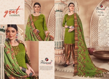 Floreon Dream Patiyala Pashmina Salwar Kameez wholesaler