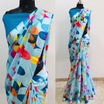 Flowery vol 3 Cotton Satin Patta Concept Saree wholesaler