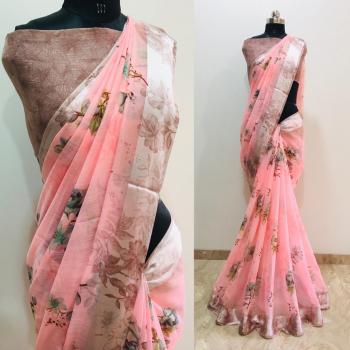 Flowery vol 3 Cotton Satin Patta Concept Saree wholesaler