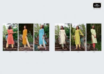 Four Button Ivory Cotton kurtis with pant catalog wholesaler