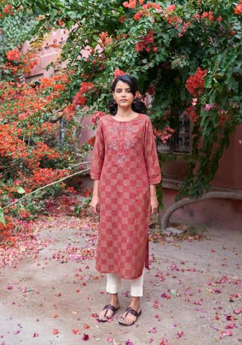 Four-Button-plum-vol-2-Cotton-Casual-wear-kurtis-wholesaler-2