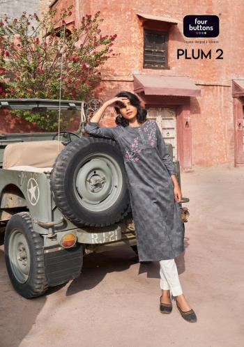 Four-Button-plum-vol-2-Cotton-Casual-wear-kurtis-wholesaler-5