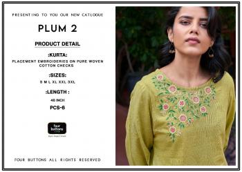 Four-Button-plum-vol-2-Cotton-Casual-wear-kurtis-wholesaler-7