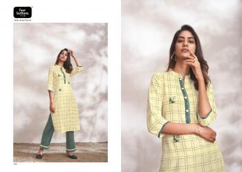 Four button Silver vol 6 Kurtis with pant wholesale Price