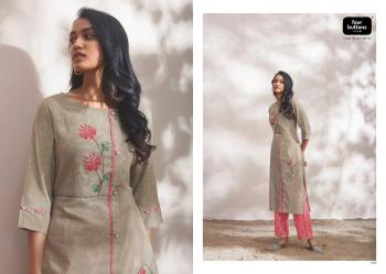 Four button Silver vol 6 Kurtis with pant wholesale Price