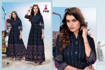 FVD blue Diamond Rayon Gown buy wholesale price