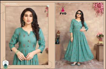 FVD Golden City party wear kurtis wholesaler