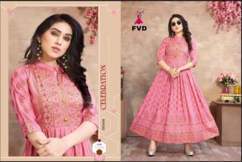 FVD Golden City party wear kurtis wholesaler