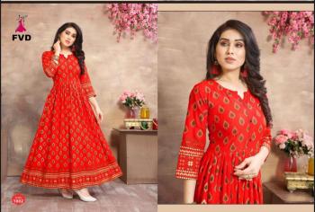 FVD Golden City party wear kurtis wholesaler