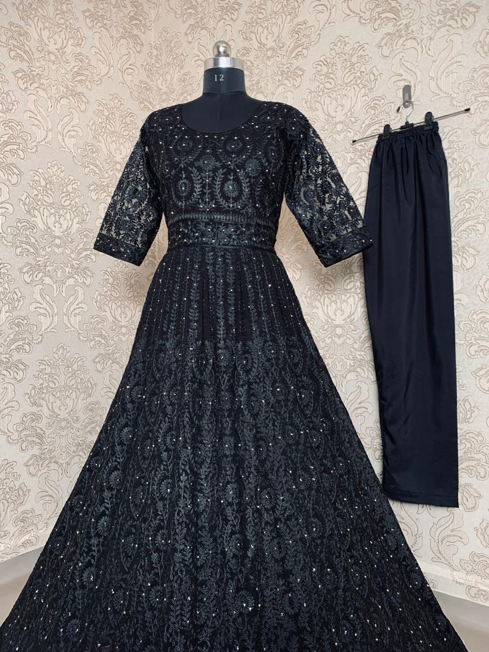 Catalog Fashion Mart » Georgette Party wear Gown buy wholesale Price