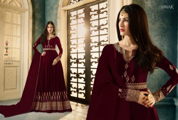 Glossy Simar Hit Design Anarkali Gown wholesale Price