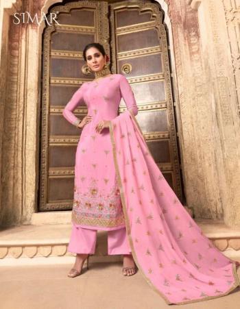 Glossy Simar Suhani Chinon Suits wholesaler