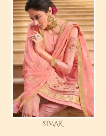 Glossy Simar Suhani Chinon Suits wholesaler