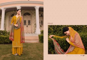 Glossy Simar Verve Tusser Silk Salwar Kameez wholesaler