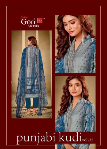 Gori Silk Mills Punjabi Kudi vol 32 Cotton Dress material catalog