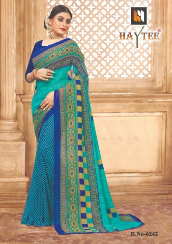 Haytee Splash 90 Dani Print Daily wear Saree catalog