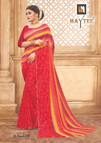 Haytee Splash 90 Dani Print Daily wear Saree catalog