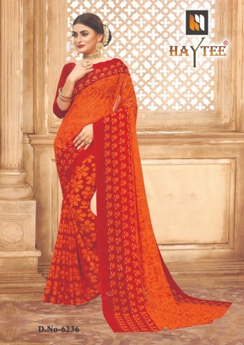 Haytee Splash 90 Dani Print Daily wear Saree catalog