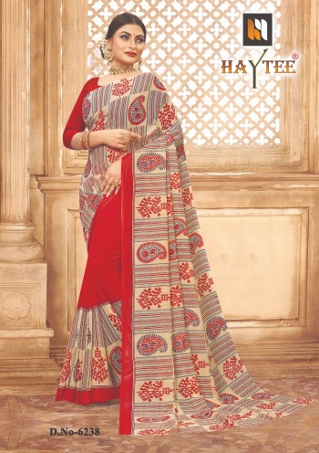 Haytee Splash 90 Dani Print Daily wear Saree catalog