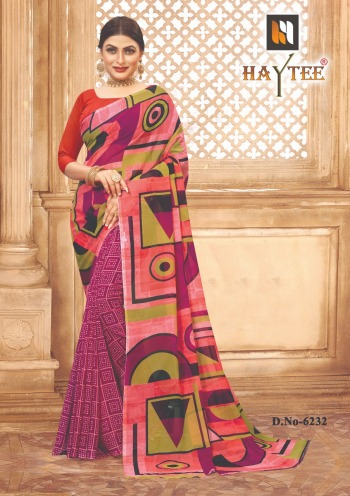 Haytee Splash 90 Dani Print Daily wear Saree catalog