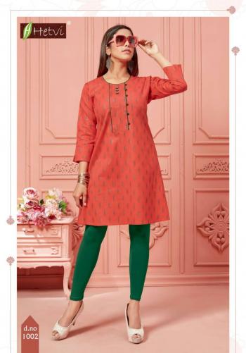 Hetvi Elan Lilan Print Short Umbrella Kurtis Wholesaler