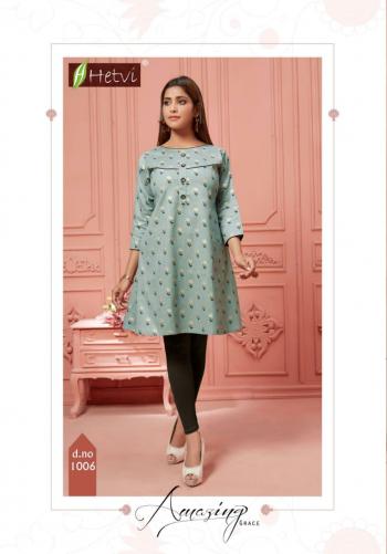 Hetvi Elan Lilan Print Short Umbrella Kurtis Wholesaler