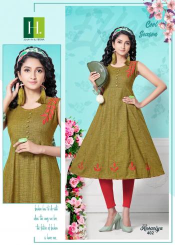 Hirwa Kesariya vol 4 Anarkali kurtis catalog wholesaler