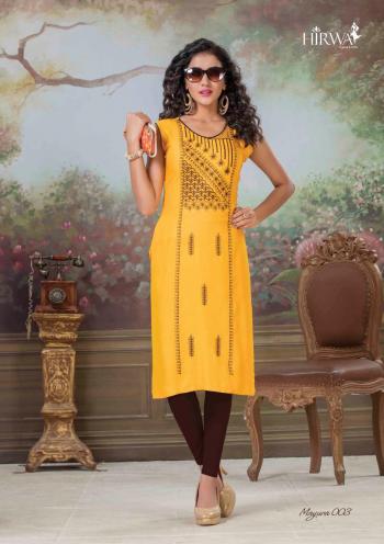 Hirwa Mayura vol 3 Rayon Daily wear kurtis Wholesaler