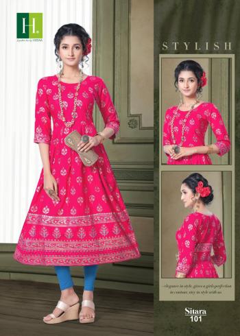 Hirwa Sitara Rayon Daily wear kurtis wholesaler