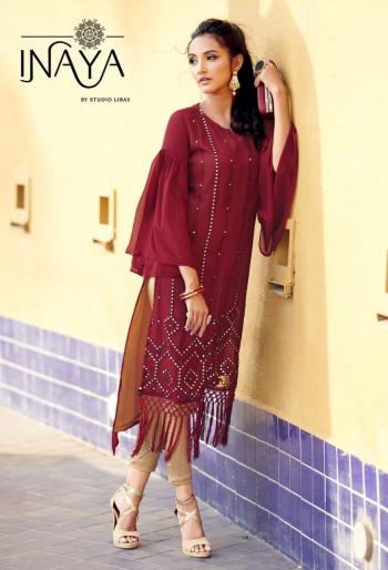 inaya LPC 58 kurtis with Cigarette pant catalog wholesale